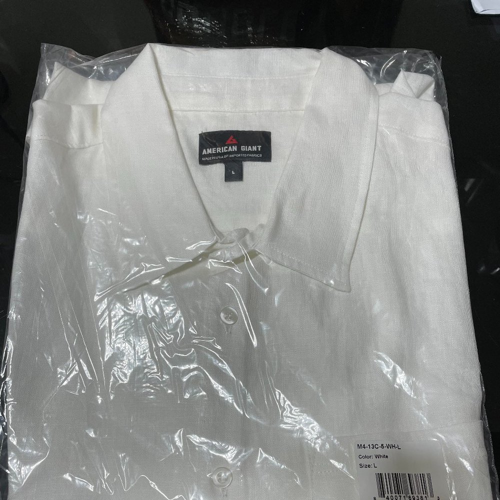American Giant Men EASY LINEN short sleeve SHIRT